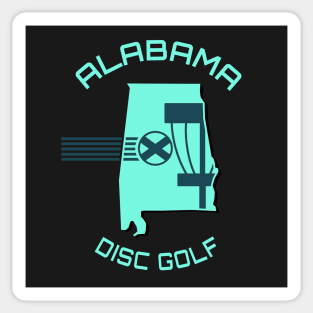 Alabama Disc Golf - Light Green Shape Sticker